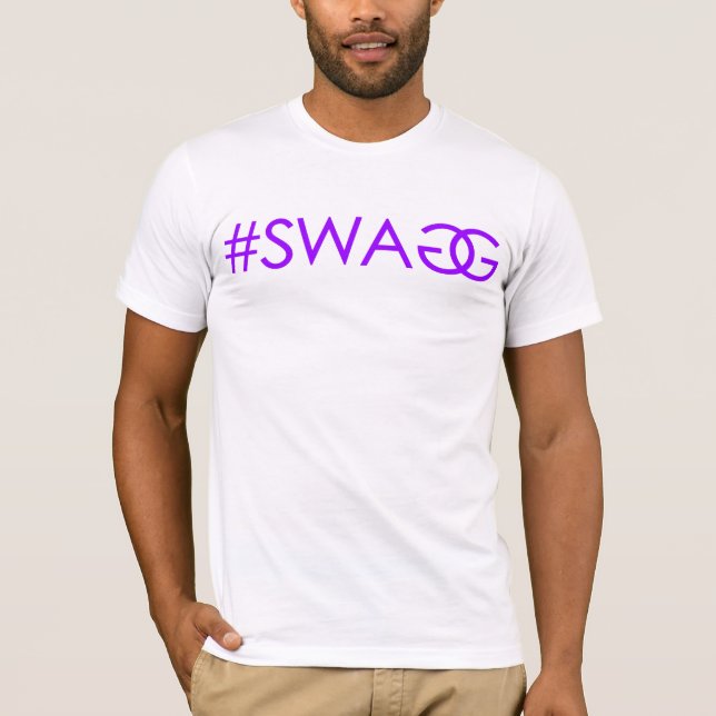 Camiseta #SWAGG (púrpura) (Anverso)