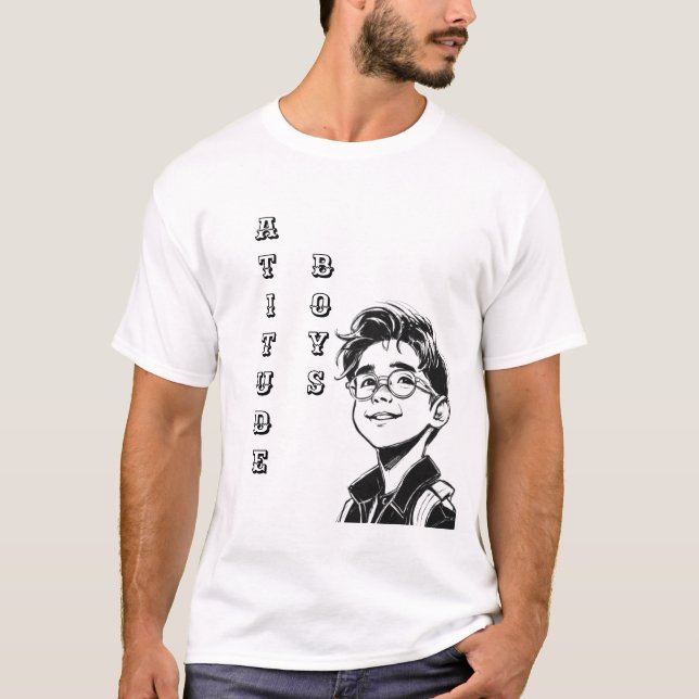 Camiseta Swagger in Style: Attitude Boys T-Shirt Collection (Anverso)