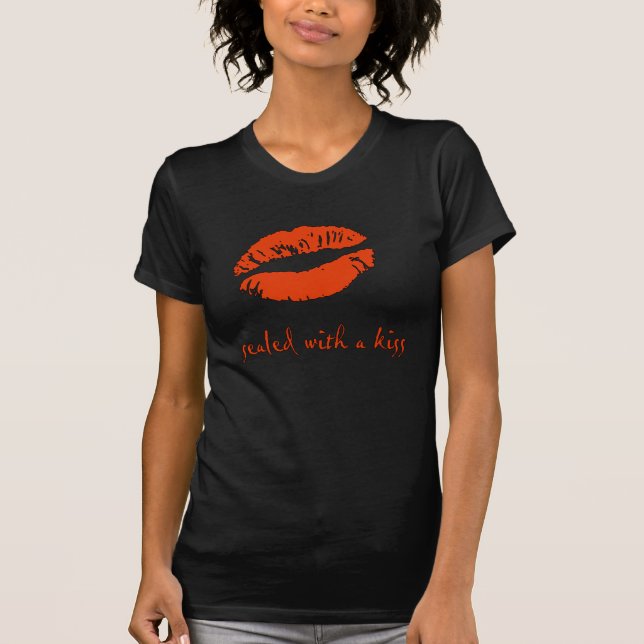 Camiseta ¡SWAK! - negro femenino cabido (Anverso)