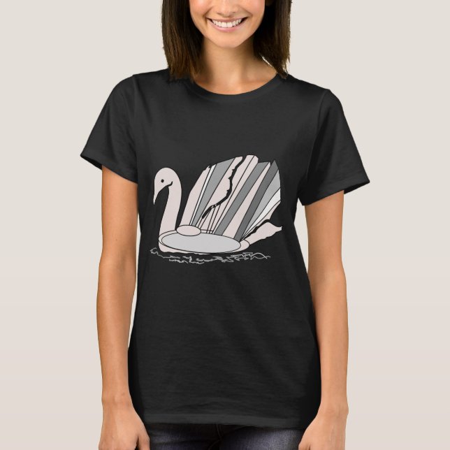 Camiseta Swan Art Deco (Anverso)
