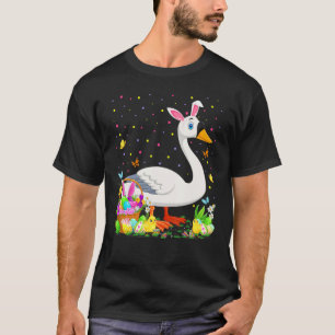 Camiseta Swan Bird Pascua Huevos Caza Bunny Swan Pascua Dom