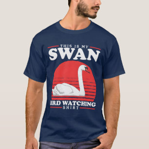 Camiseta Swan Bird Watching Swans friend