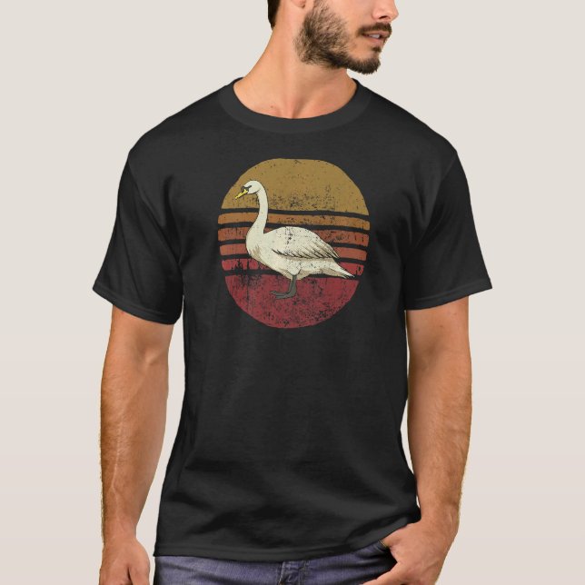 Camiseta Swan estilo retro vintage (Anverso)