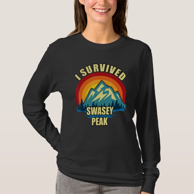 Camiseta Swasey Peak Hiking Mountian Climbing (Anverso)