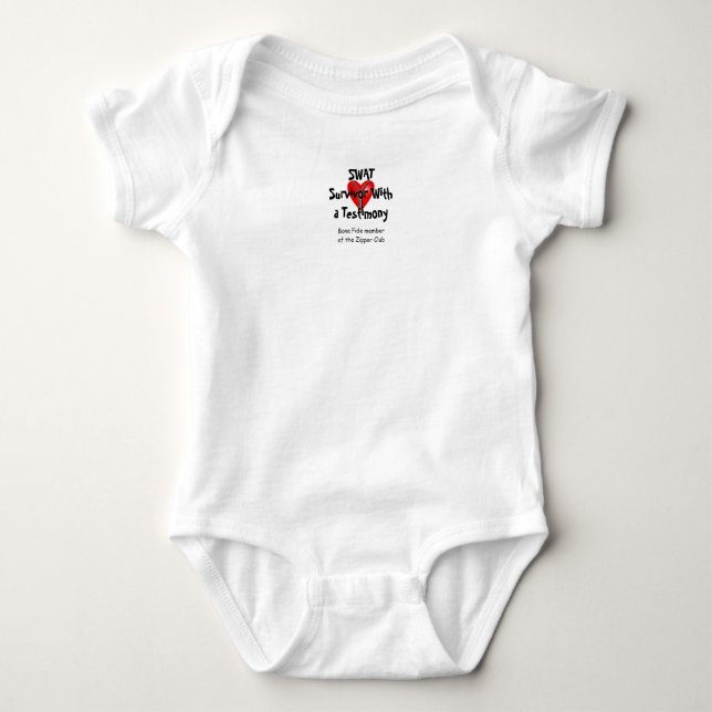 Camiseta SWAT - Sobreviviente con un testimonio - Zipper Cl (Anverso)