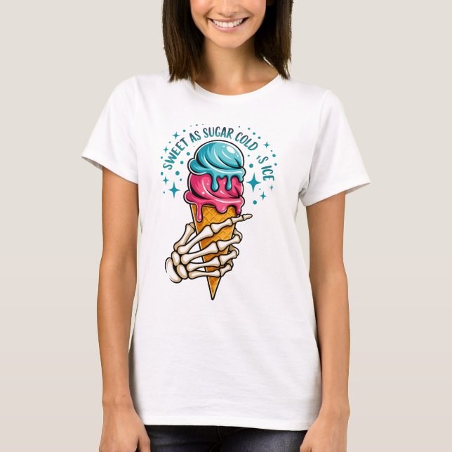Camiseta Sweat As Sugar Cold As Ice  (Anverso)