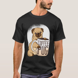 Camiseta Sweat Coffee Pug