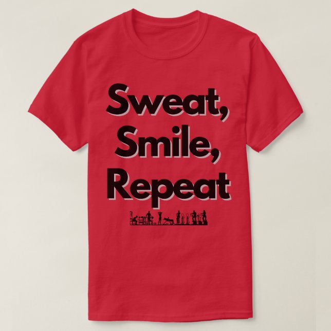 Camiseta Sweat Smile Repeat Design (Diseño del anverso)