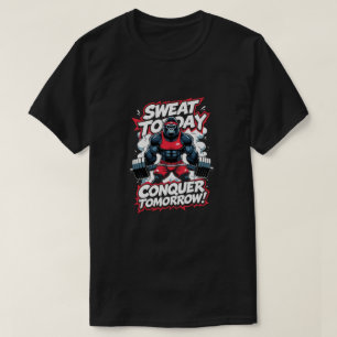 Camiseta Sweat Today conquista mañana el gimnasio motivacio