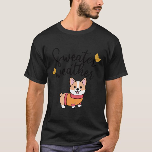 Camiseta Sweather Weather Corgi (Anverso)