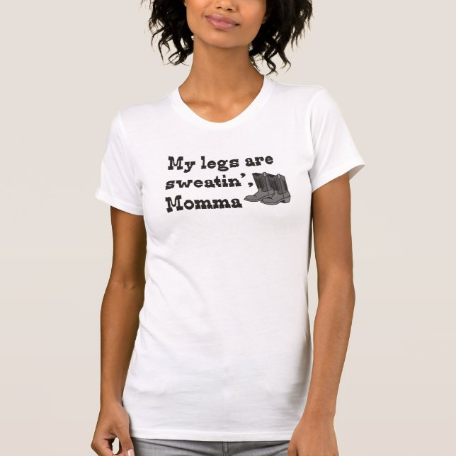 Camiseta Sweatin Momma (Anverso)