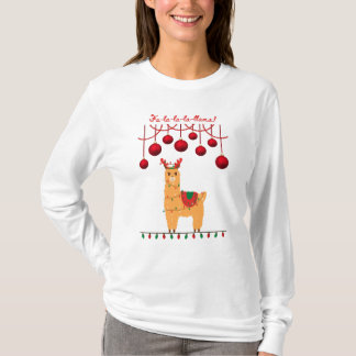 Camiseta Sweatshirt Fa-la-la-la-llama