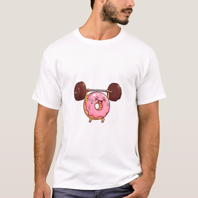 Camiseta Sweaty Donut Powerlifter (Anverso)