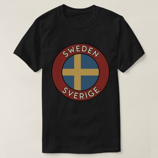 Camiseta Sweden Sverige (Diseño del anverso)