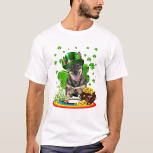 Camiseta Swedish Vallhund Día de San Patricio