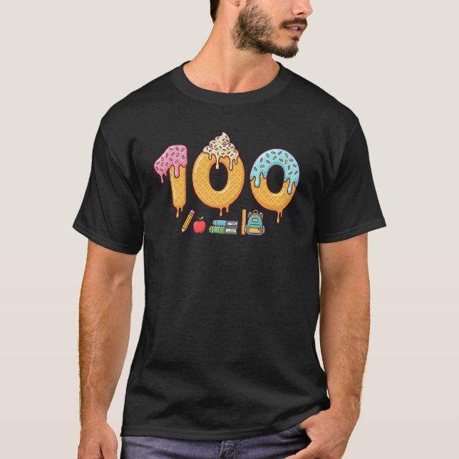Camiseta Sweet 100 Days of School Ice Cream Celebration  (Anverso)