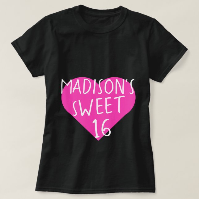 Camiseta Sweet 16 16th Birthday T-Shirt (Diseño del anverso)