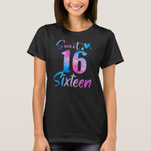 Camiseta Sweet 16th Birthday Party Celebration Sixteen