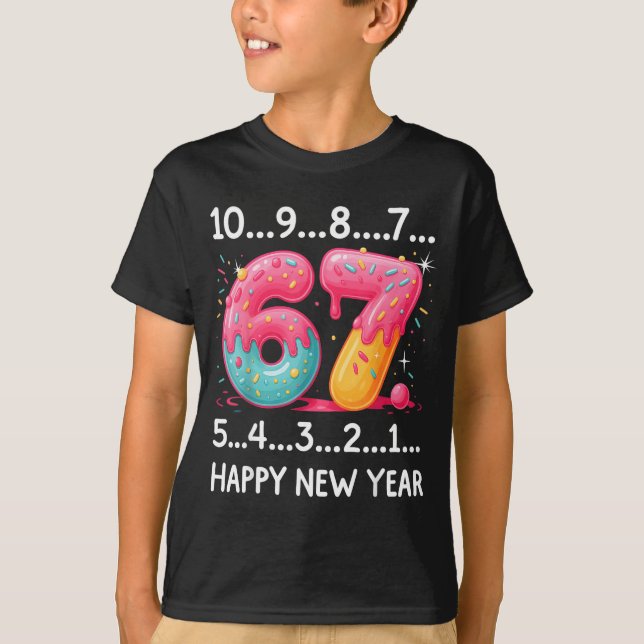 Camiseta Sweet 67 New Year Countdown 2026 Funny Happy New Y (Anverso)