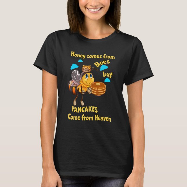 Camiseta Sweet Bee Beekeeper Pancake Brunch Breakfast Panca (Anverso)