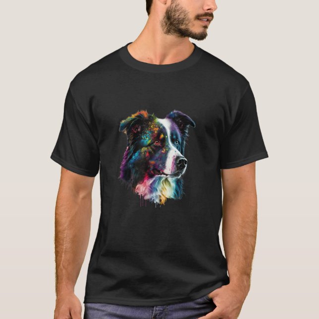 Camiseta Sweet Border Collie Dog Portrait_7 (Anverso)