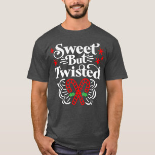 Camiseta Sweet but Twisted Funny Candy Cane Christmas418