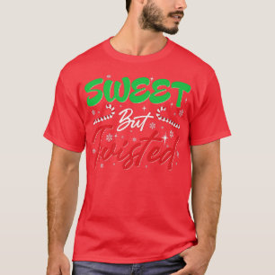 Camiseta Sweet but Twisted Funny Candy Cane Christmas Mens