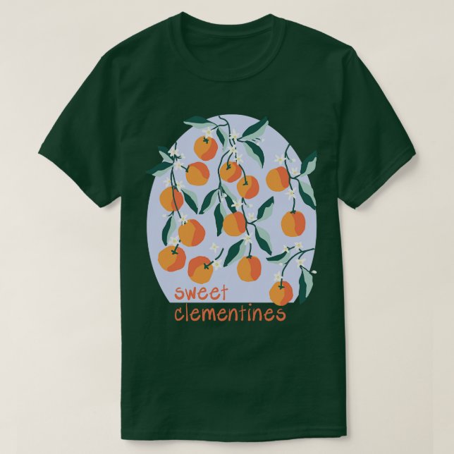 Camiseta Sweet Clementines Blue TShirt (Diseño del anverso)