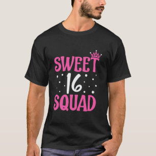 Camiseta Sweet Cute16 Dieciséis Escuadrones 16º Aniversario