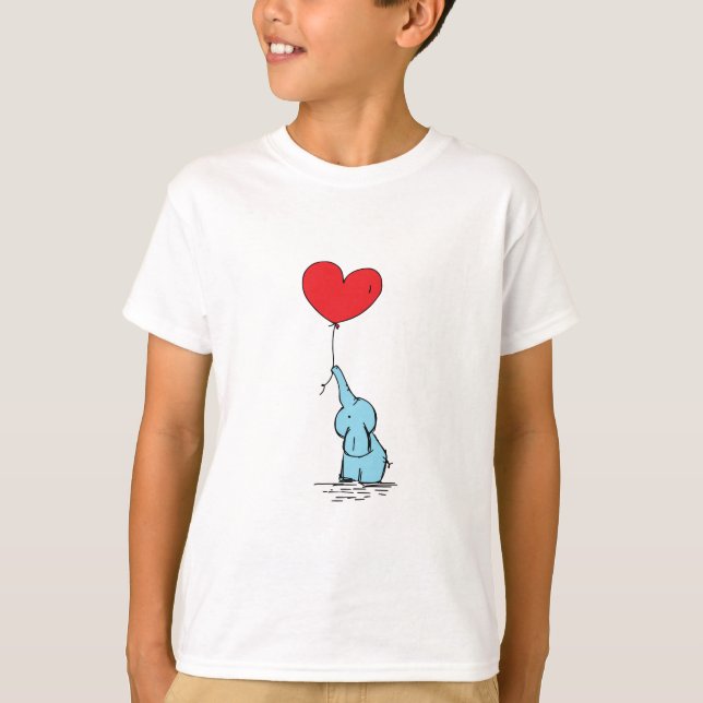 Camiseta Sweet Elephant Love Kids Tee (Anverso)