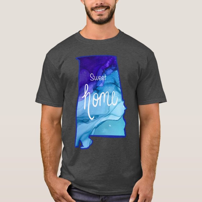 Camiseta Sweet Home Alabama made from Original Alcohol Ink  (Anverso)