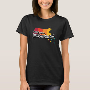 Camiseta Sweet Home Massachusetts Retro 70 Arte Estatal de 