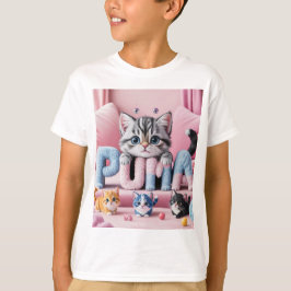 Camiseta Sweet Kitty Squad | Playful and Colorful Cat Art