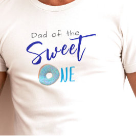 Camiseta Sweet One Donut Blue Boy Fiesta del primer cumplea