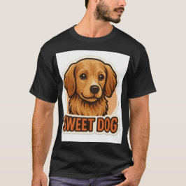 Camiseta Sweet Puppy Sticker: Adorable Canine Decal Design