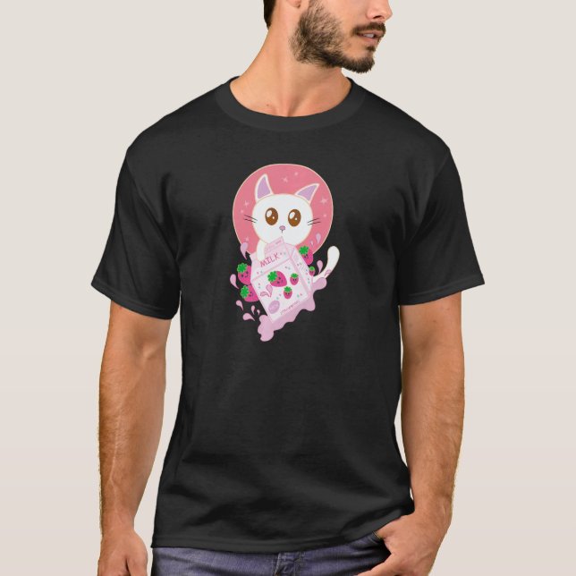 Camiseta Sweet Strawberry Cat   (Anverso)
