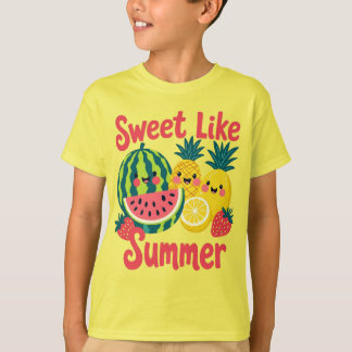 Camiseta Sweet Summertime, Vacay Life, Funny Summer Yellow