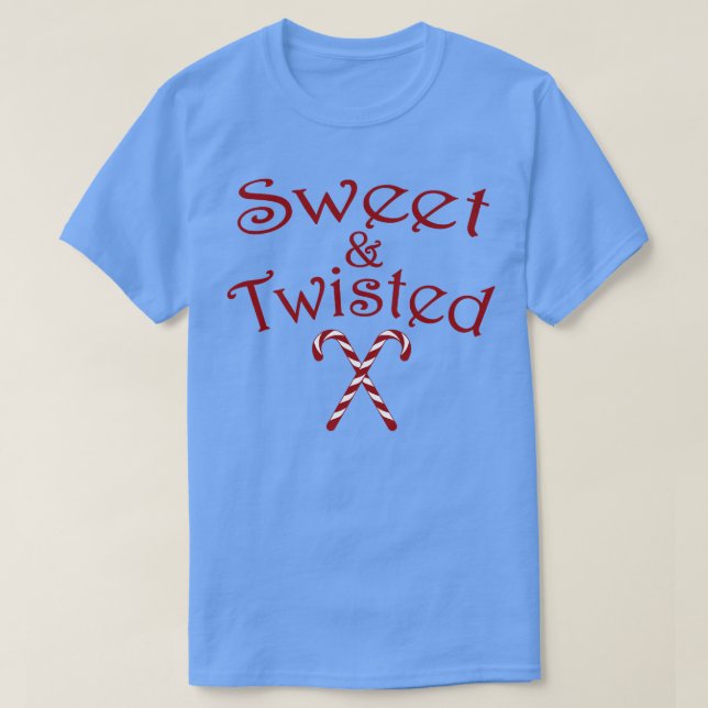 Camiseta Sweet & Twisted Candy Canes 132 (Diseño del anverso)