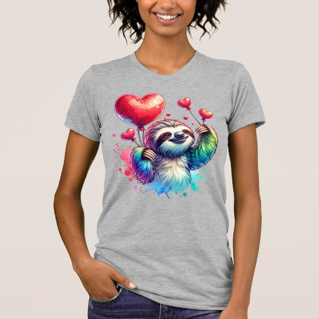 Camiseta Sweet Valentine Sloth (Anverso)