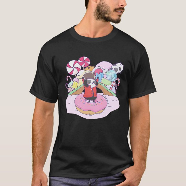 Camiseta Sweet wizard panda in candy country chocolate fact (Anverso)