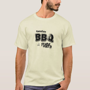 Camiseta sweetea, Bbq y okra frito