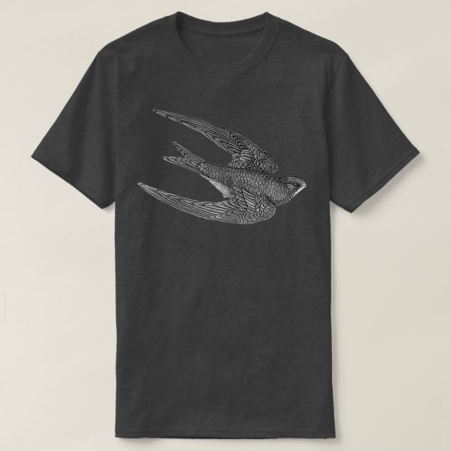 Camiseta Swift Bird Flying (Diseño del anverso)