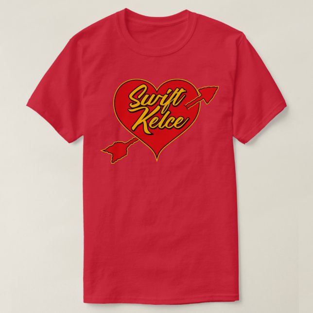 Camiseta Swift Kelce Arrow Heart (Diseño del anverso)