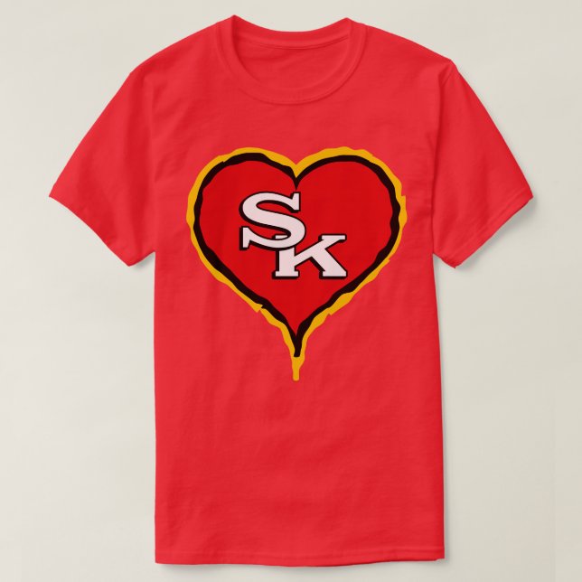 Camiseta Swift Kelce Chief Heart (Diseño del anverso)