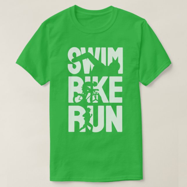 Camiseta Swim Bike Run (Diseño del anverso)