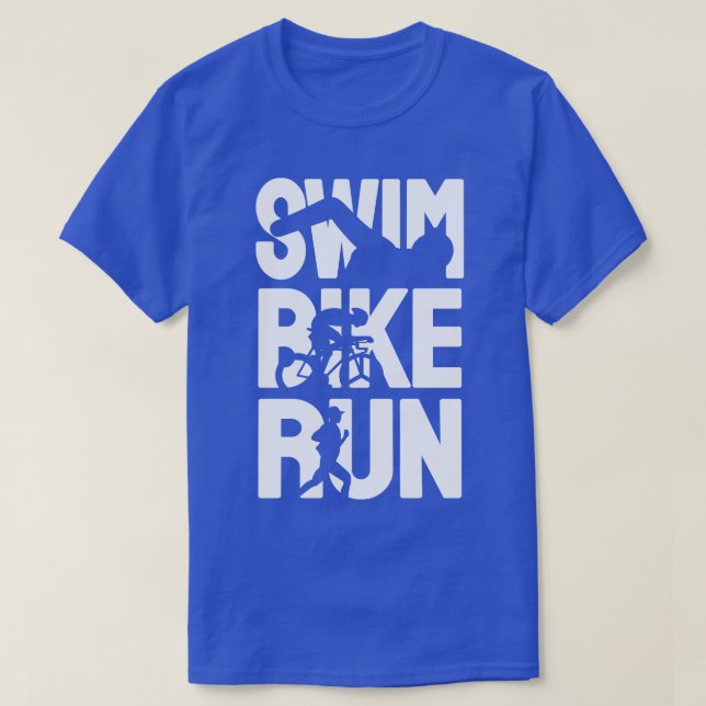 Camiseta Swim Bike Run (Diseño del anverso)