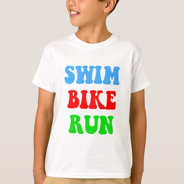 Camiseta Swim Bike Run (Anverso)