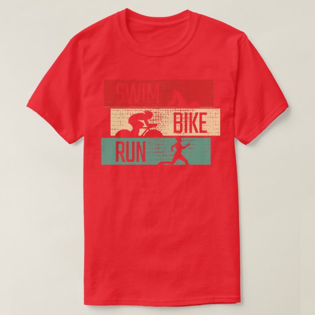 Camiseta Swim Bike Run 1 (Diseño del anverso)