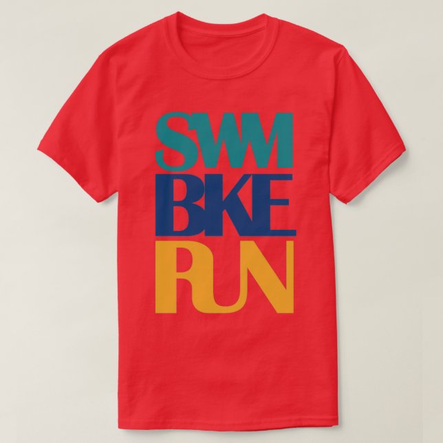 Camiseta Swim Bike Run 6 (Diseño del anverso)