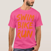 Swim Bike Run Triathlon cool design 4